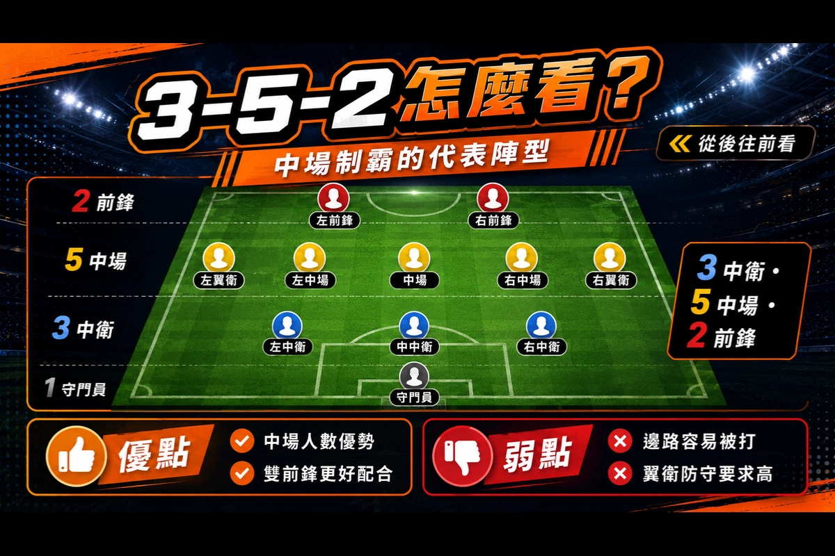 足球陣型3-5-2