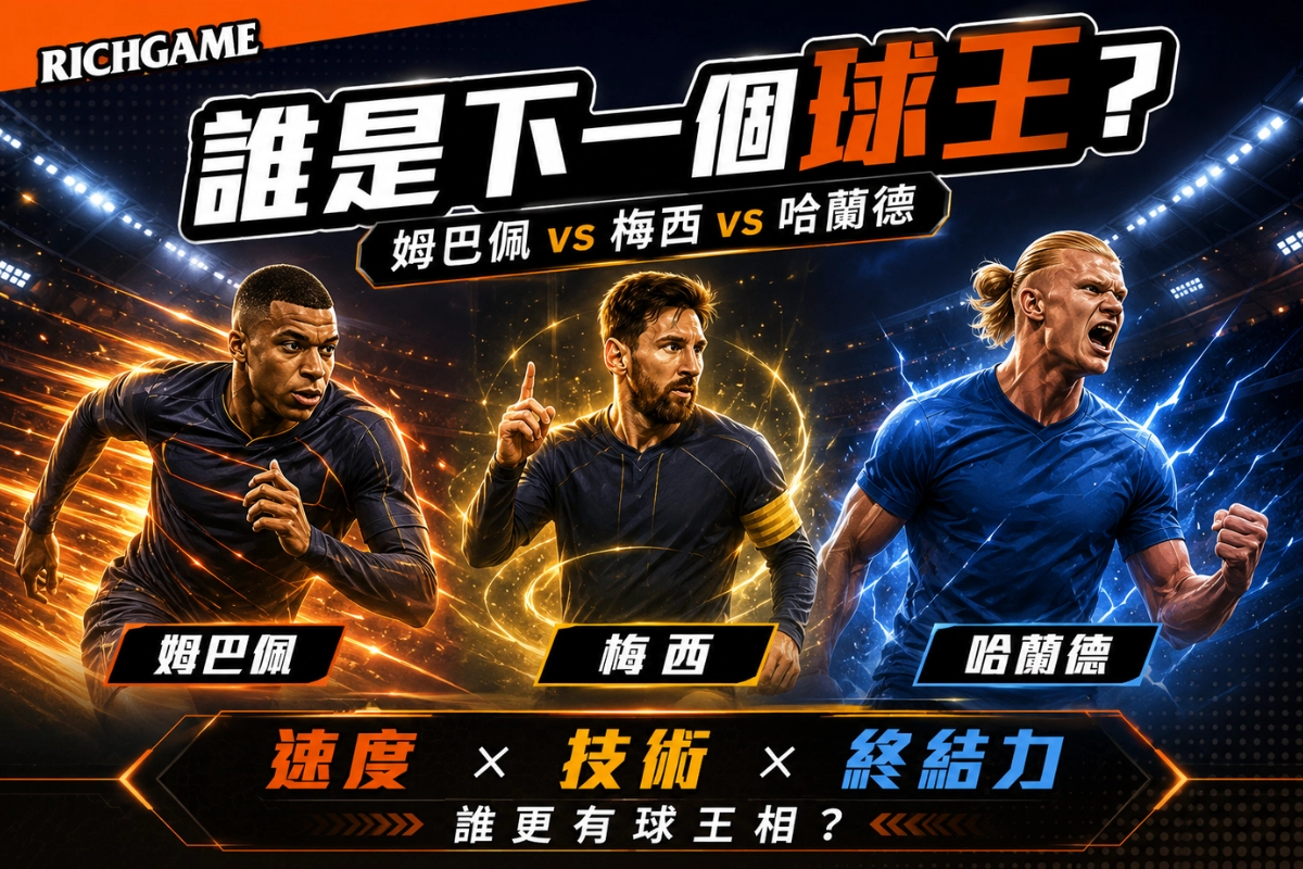 姆巴佩 vs 梅西 vs 哈蘭德：誰才是下一個球王？
